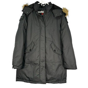 PSG Black Winter Parka Coat Large